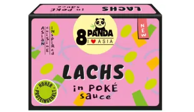8 Panda Lachs nach Korean Art (Poke Sauce) Dingle 110g