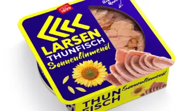 LARSEN Thunfisch in Sonnenblumenöl mit transparentem Deckel 160g